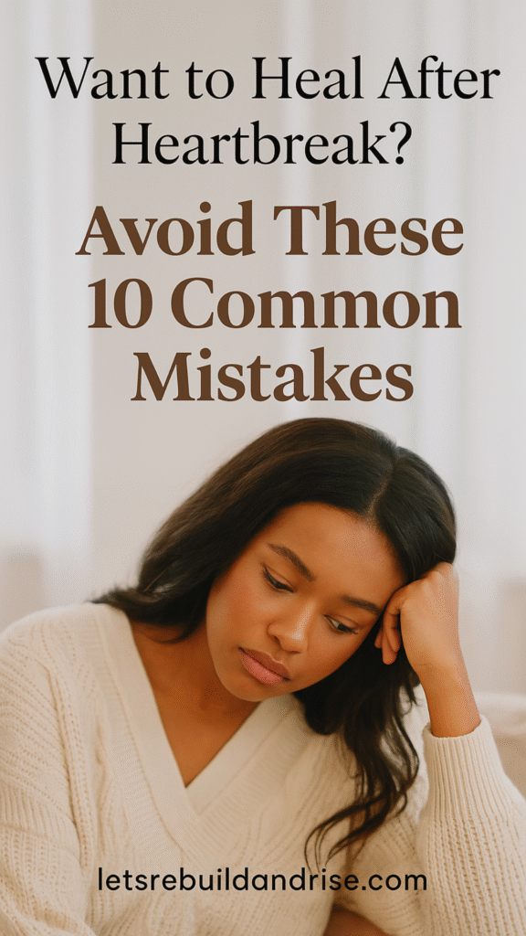 what not to do after a break up
