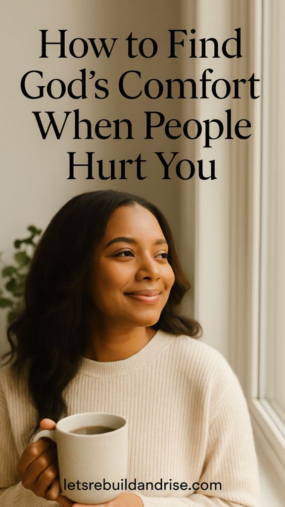 how to find God's comfort when people hurt you