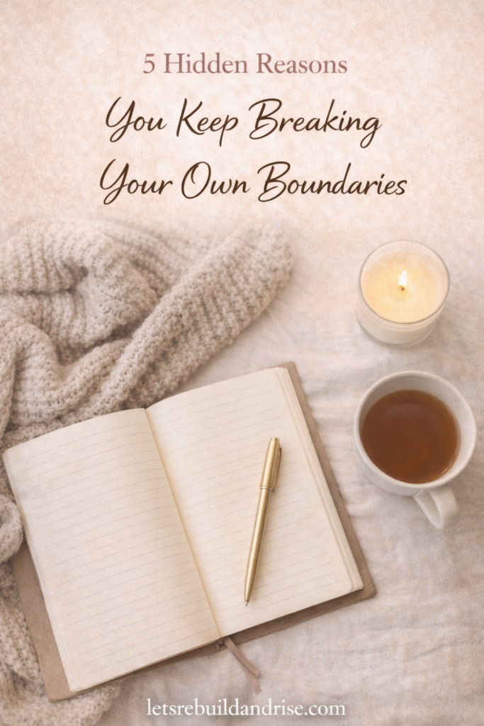why you keep breaking your own boundaries