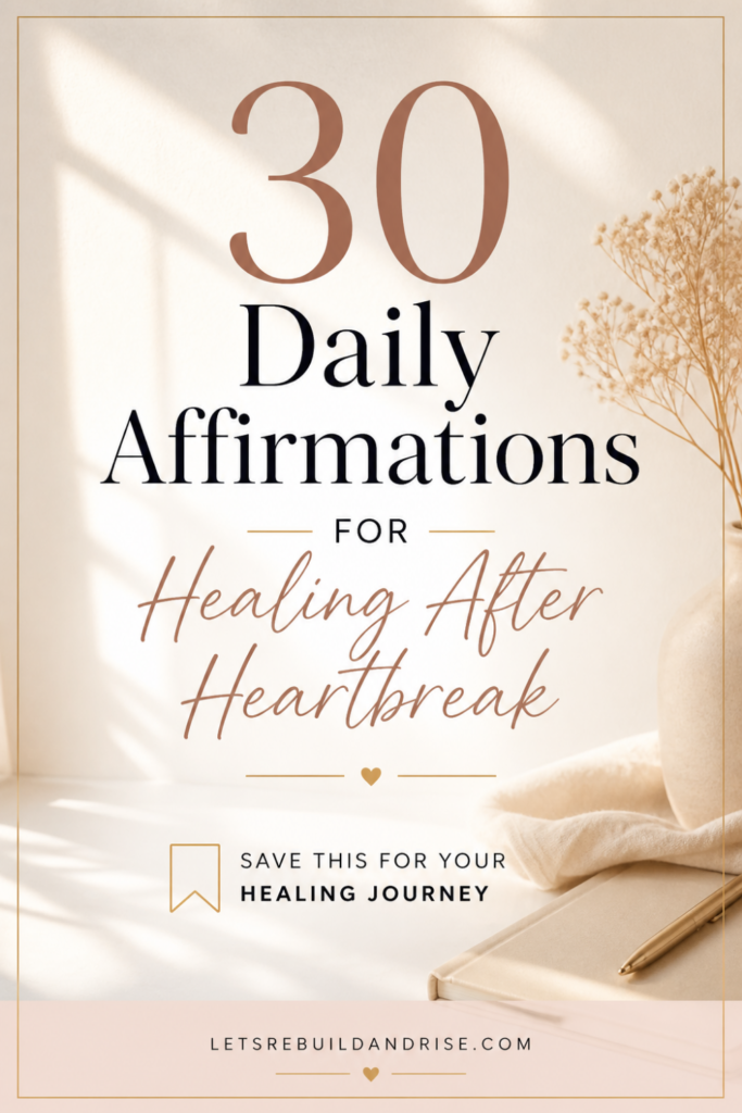 daily affirmations for healing after heartbreak